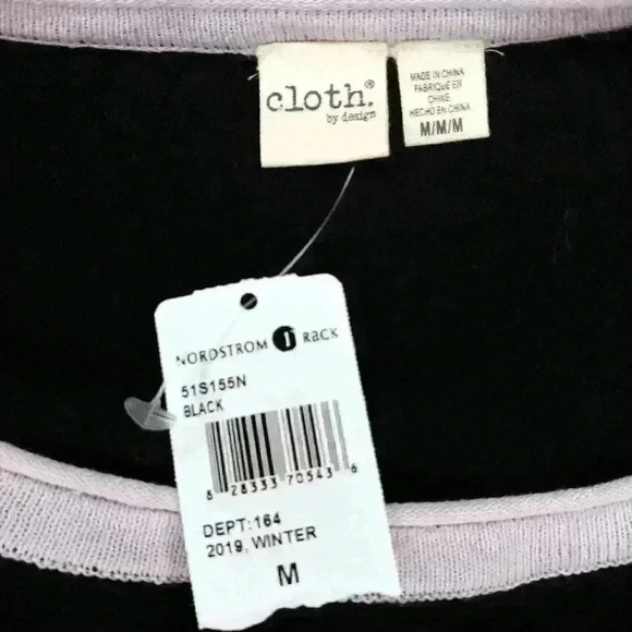 nwt Modern Designer Black Oversized Knit Sweater M - Picture 5 of 8